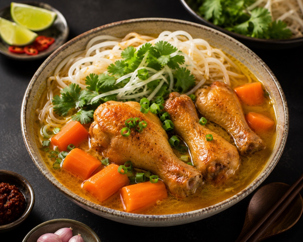 V1. Vietnamese Chicken Curry Noodle Soup